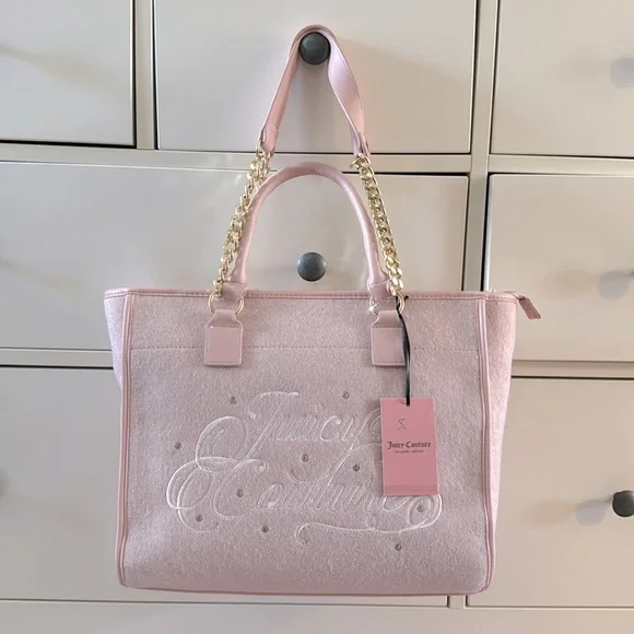 Juicy Couture Beach Tote Pink Diamond